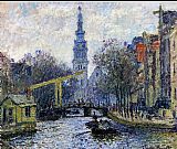 Canal In Amsterdam by Claude Monet